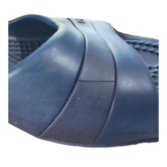 Crocs Women's 9 Blue Sassari Slides 3 Inch Wedge Heel FLAWS - See Photos - Picture 10 of 12